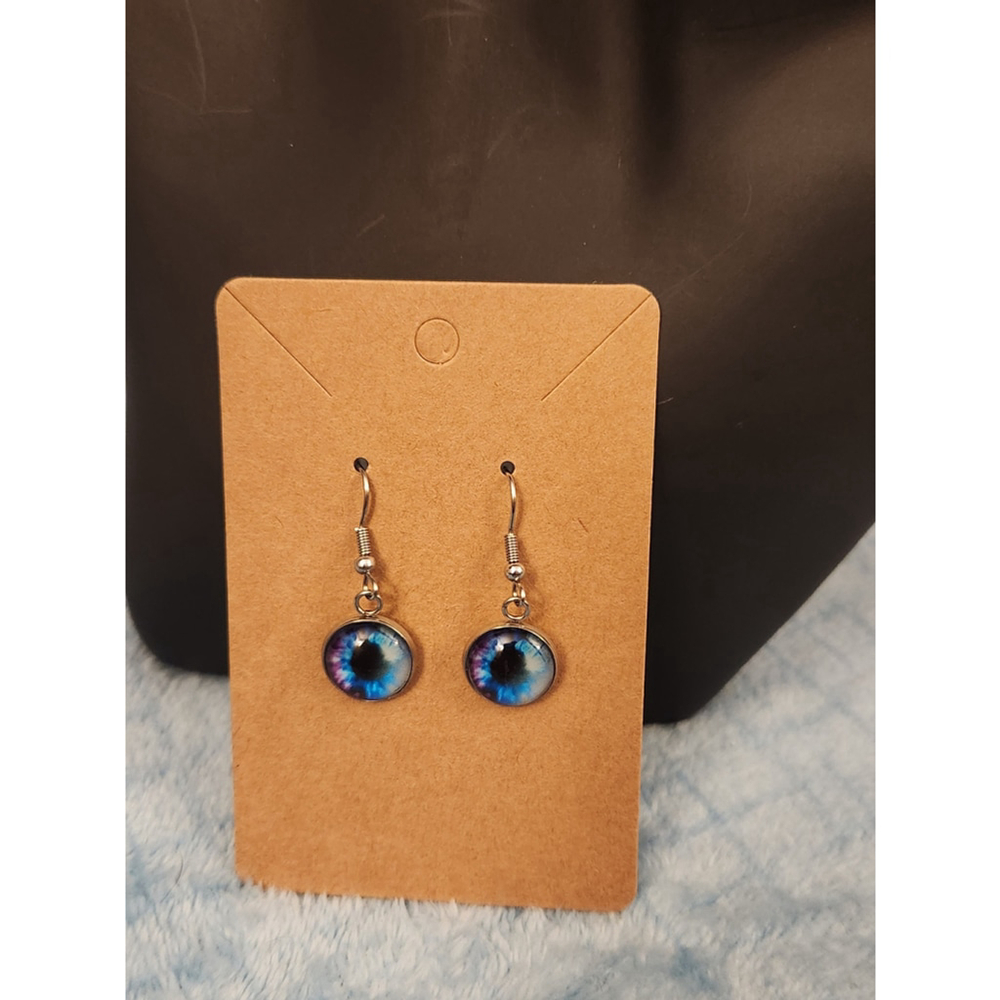 Deep Sea Blue Gemstone Earrings